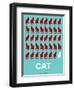 Cat Poster-NaxArt-Framed Art Print