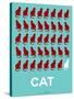 Cat Poster-NaxArt-Stretched Canvas