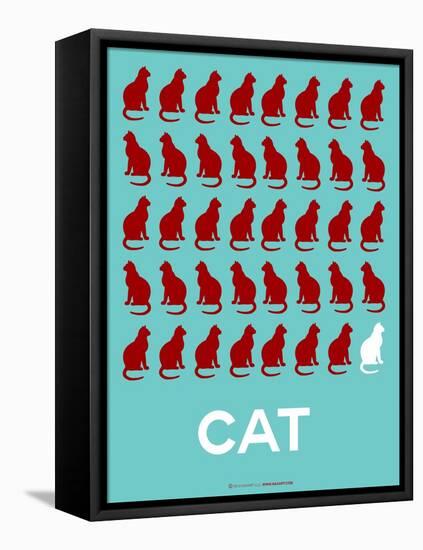 Cat Poster-NaxArt-Framed Stretched Canvas