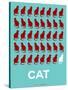 Cat Poster-NaxArt-Stretched Canvas