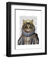 Cat Queen-Fab Funky-Framed Art Print