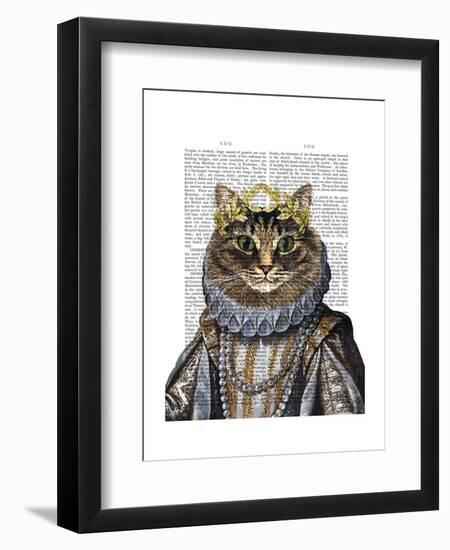 Cat Queen-Fab Funky-Framed Art Print