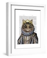 Cat Queen-Fab Funky-Framed Art Print