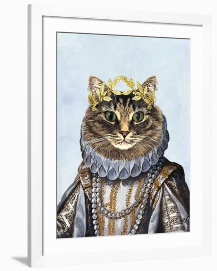 Cat Queen-Fab Funky-Framed Art Print