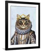 Cat Queen-Fab Funky-Framed Art Print