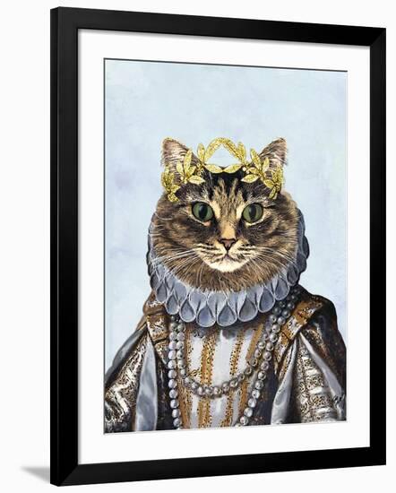 Cat Queen-Fab Funky-Framed Art Print