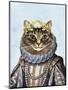 Cat Queen-Fab Funky-Mounted Art Print