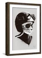 Cat Racer-Hidden Moves-Framed Art Print