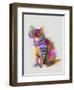 Cat Rainbow Splash 7-Fab Funky-Framed Art Print
