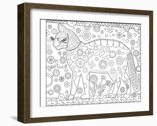 Cat Red CB-Jill Mayberg-Framed Giclee Print