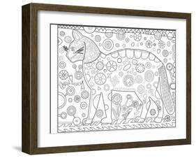 Cat Red CB-Jill Mayberg-Framed Giclee Print