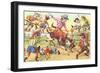 Cat Rodeo-null-Framed Art Print