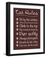 Cat Rules-Lauren Gibbons-Framed Art Print