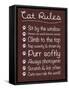 Cat Rules-Lauren Gibbons-Framed Stretched Canvas