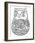 Cat Russian-Oxana Zaika-Framed Giclee Print