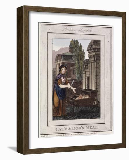Cat's and Dog's Meat!, Cries of London, 1804-William Marshall Craig-Framed Giclee Print
