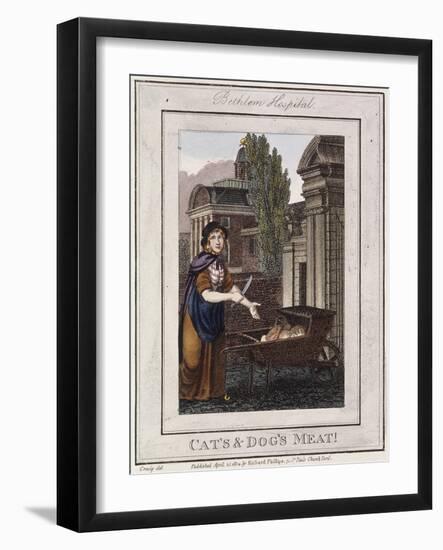 Cat's and Dog's Meat!, Cries of London, 1804-William Marshall Craig-Framed Giclee Print