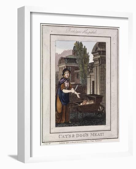 Cat's and Dog's Meat!, Cries of London, 1804-William Marshall Craig-Framed Giclee Print