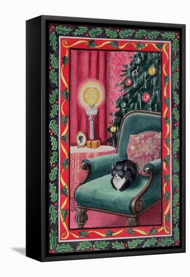 Cat's Christmas-Lavinia Hamer-Framed Stretched Canvas