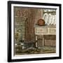 Cat's Run Away 1818-null-Framed Art Print