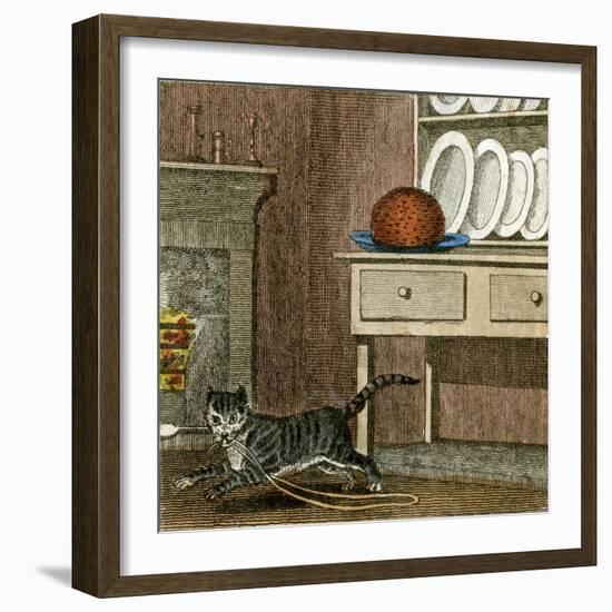 Cat's Run Away 1818-null-Framed Art Print