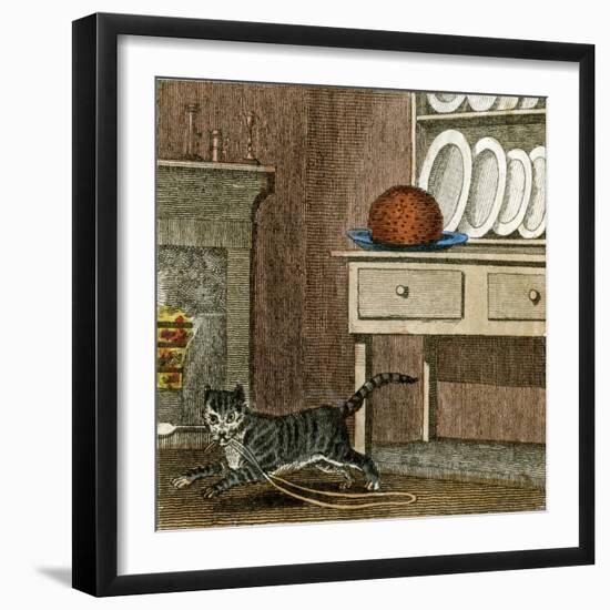 Cat's Run Away 1818-null-Framed Art Print