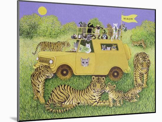 Cat Safari-Pat Scott-Mounted Giclee Print