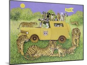 Cat Safari-Pat Scott-Mounted Giclee Print