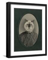 Cat Series #1-J Hovenstine Studios-Framed Giclee Print