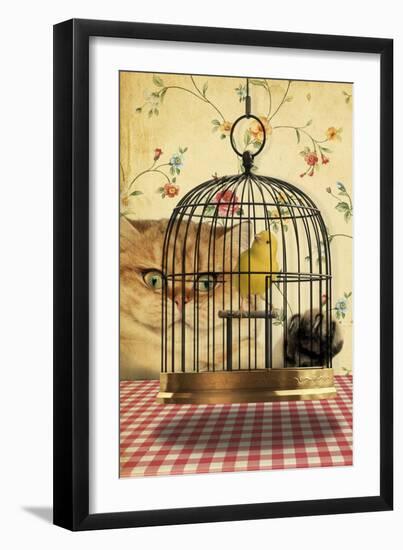 Cat Series #4-J Hovenstine Studios-Framed Giclee Print