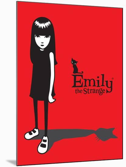 Cat Shadow-Emily the Strange-Mounted Poster