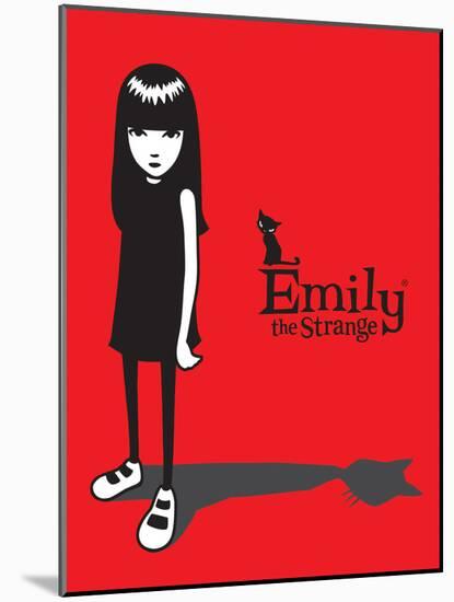 Cat Shadow-Emily the Strange-Mounted Poster