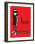 Cat Shadow-Emily the Strange-Framed Premium Giclee Print