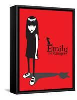 Cat Shadow-Emily the Strange-Framed Stretched Canvas