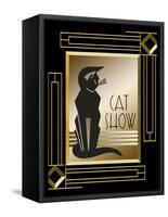 Cat Show Frame 5-Art Deco Designs-Framed Stretched Canvas