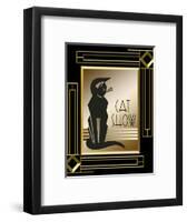 Cat Show Frame 5-Art Deco Designs-Framed Giclee Print