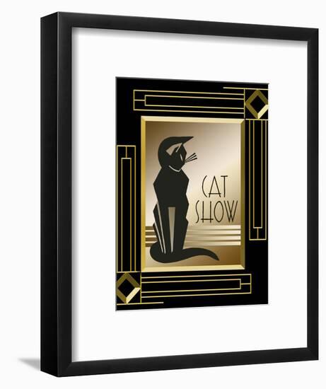 Cat Show Frame 5-Art Deco Designs-Framed Giclee Print