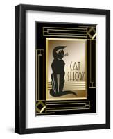 Cat Show Frame 5-Art Deco Designs-Framed Giclee Print