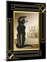 Cat Show Frame 5-Art Deco Designs-Mounted Giclee Print