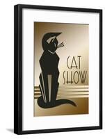 Cat Show-Art Deco Designs-Framed Giclee Print