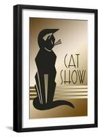 Cat Show-Art Deco Designs-Framed Giclee Print