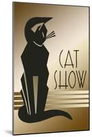 Cat Show-Art Deco Designs-Mounted Giclee Print