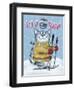 Cat Ski-Margaret Wilson-Framed Giclee Print