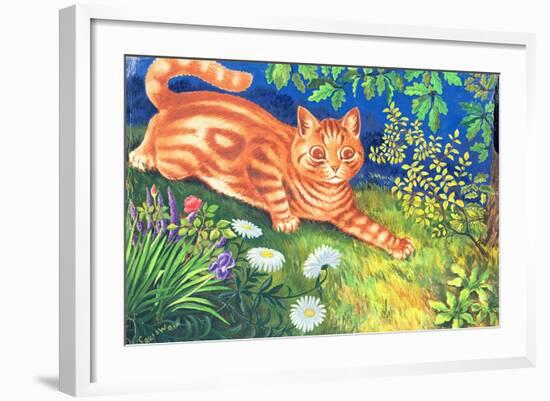 Cat Stalking-Louis Wain-Framed Giclee Print