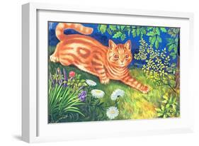 Cat Stalking-Louis Wain-Framed Giclee Print