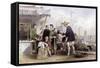 Cat Tea Merchants-Thomas Allom-Framed Stretched Canvas