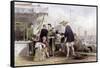 Cat Tea Merchants-Thomas Allom-Framed Stretched Canvas