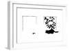 Cat under Laurel Bush, Looking at Crust-Mary Baker-Framed Giclee Print