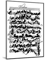 'Cat Violin Score' by Moritz von Schwind-Moritz Ludwig von Schwind-Mounted Giclee Print