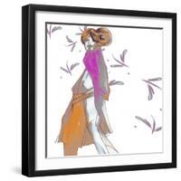 Cat Walk Chic-FS Studio-Framed Giclee Print